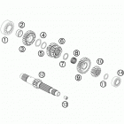 990 ADV ENGINE Трансмиссия-ведомый вал