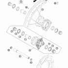 85 SX CHASSIS Переднее колесо