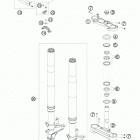 RC8R TRACK CHASSIS Передняя вилка