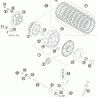 250 XC ENGINE Сцепление