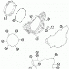 250 XCF ENGINE Кожух сцепления