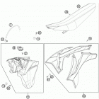 350 XCFW CHASSIS Бак,сидение