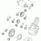 250 SXF ENGINE Электрический стартер