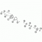 50 SX MINI ENGINE Водяной насос