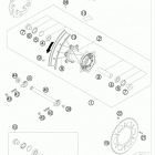 250 XC CHASSIS Заднее колесо