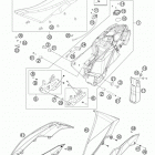690 ENDURO CHASSIS Бак,сидение