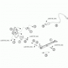 RC8R TRACK CHASSIS Центральная стояночная подножка