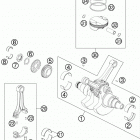 990 ADV ENGINE Коленвал и поршень