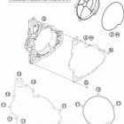 RC8R ENGINE Кожух сцепления