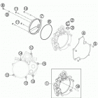 50 SX MINI ENGINE Кожух сцепления