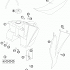 85 SX CHASSIS Бак,сидение