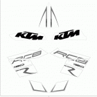 RC8R BLACK CHASSIS Наклейки