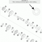 150 SX ENGINE Трансмиссия 2-контрпривод