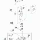 450 SXF CHASSIS Тормозной цилиндр задний