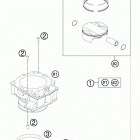 450 SXF ENGINE Цилиндр