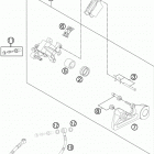 450 SXF CHASSIS Тормозной суппорт задний