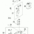 250 XC CHASSIS Тормозной цилиндр задний