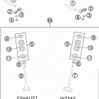 250 XCF ENGINE Клапана