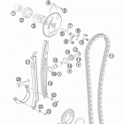 690 ENDURO ENGINE Газо-распределительный механизм