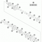 85 SX ENGINE Трансмиссия 2-контрпривод