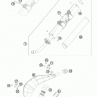 200 XCW CHASSIS Глушитель