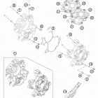 65 SX ENGINE Картер двигателя