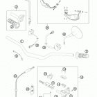 990 ADVR CHASSIS Handlebar, instruments