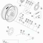 RC8R WHITE CHASSIS Заднее колесо