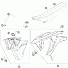 250 XCF CHASSIS Бак,сидение