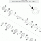 150 XC ENGINE Трансмиссия 2-контрпривод