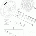 RC8R WHITE CHASSIS Переднее колесо