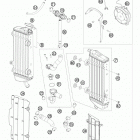 450 XCW ENGINE Система охлаждения