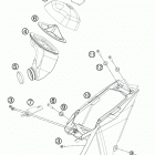 65 SX CHASSIS Air box filter