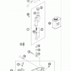 450 XCW CHASSIS Тормозной цилиндр задний
