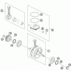 450 XCW ENGINE Коленвал и поршень