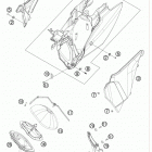 350 SXF CHASSIS Воздушный фильтр