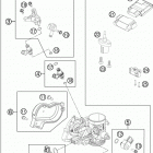 350 XCFW ENGINE Корпус Дросселя