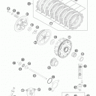 250 XCFW ENGINE Сцепление