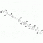 85 SX ENGINE Трансмиссия-ведомый вал