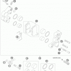 85 SX CHASSIS Передний тормозной суппорт