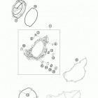 350 XCF ENGINE Кожух сцепления