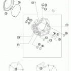 450 SXF ENGINE Кожух сцепления