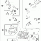 500 EXC ENGINE Корпус Дросселя