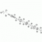450 SXF ENGINE Трансмиссия-ведомый вал