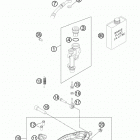 250 XCF CHASSIS Тормозной цилиндр задний