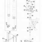 65 SX CHASSIS Передняя вилка
