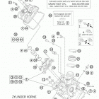 990 SMT ENGINE Головка цилиндра передняя