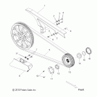 V12XB36 JACKPOT ALL OPTIONS Drive train, drive sprocket and belt and guards - ...