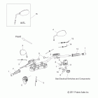 V12BW36/EW36 CROSS ROADS ALL OPTIONS Steering, handlebar asm. and controls - v12bw36 / ...