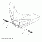 V12TW36/DW36/KW36 CROSS COUNTRY ALL OPTIONS Electrical, turn signal, front - v12tw36 / dw36 / ...